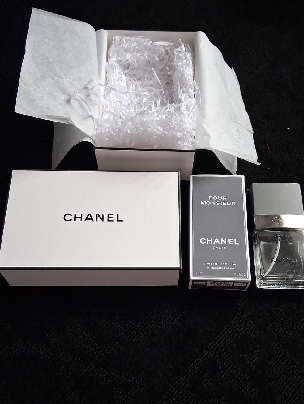 CHANEL Pour Monsieur EMPTY Bottle And Box